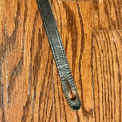 Vintage Fender Black Leather Guitar Strap Circa 1950's 1960's Strat-Tele Pre CBS image 6