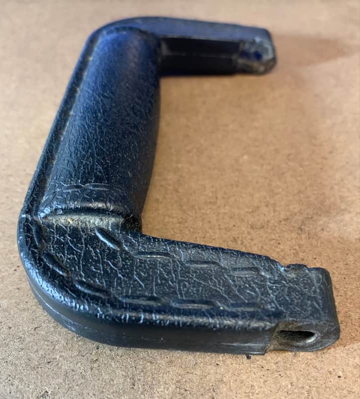 Vintage 1980s Bass Guitar Case Handle - Black - Hard Plastic - NO HARDWARE image 1