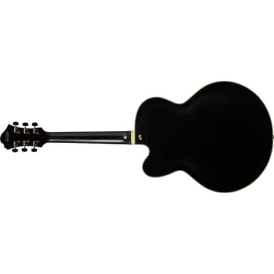 Ibanez PM3C Pat Metheny Signature Hollow Body Guitar w/ Hardshell Case - Black Low Gloss image 6