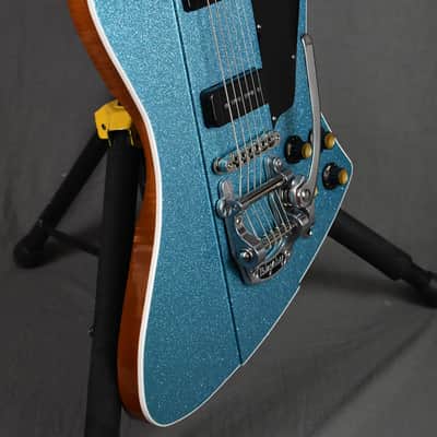 2023 Kauer Banshee Baritone Sky Blue Flake w/ Bigsby image 10