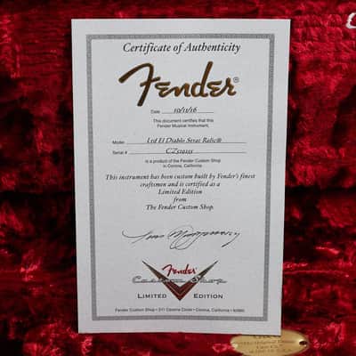 Fender Stratocaster LTD El Diablo Custom Shop Josefina Pickups 2016 - Cimmaron Red image 10