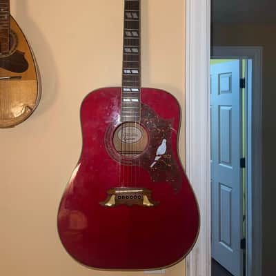 Epiphone dove 90s - wine red image 2