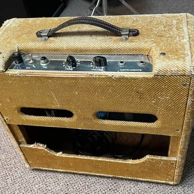 1957 Vintage Fender Tweed Princeton Combo Amp 5F2 image 5