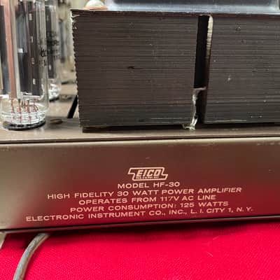 Eico HF-30 mono block and HF-61 preamp and tuner 1959 image 4
