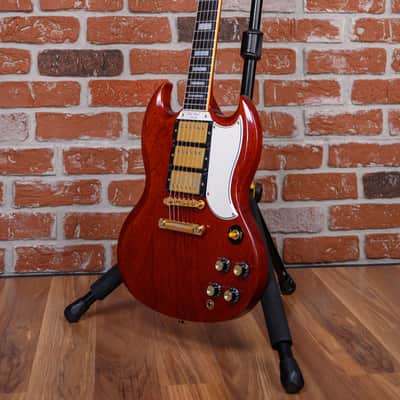 Gibson Custom Shop 1961 Les Paul/ SG Custom 3-Pickup Reissue Faded Cherry 2000 w/OHSC image 5