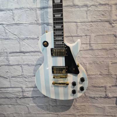 Rafferty Guitars Blue / White LP Style Electric Guitar image 1