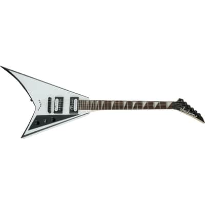 Jackson JS Series Rhoads JS32T, Amaranth Fingerboard, White with Black Bevels image 5