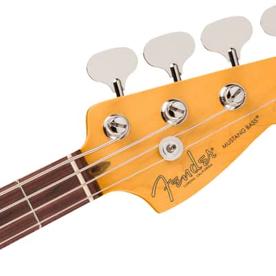 Fender American Professional Classic Mustang Bass Rosewood FB Faded Sherwood Green Metallic with Bag image 4