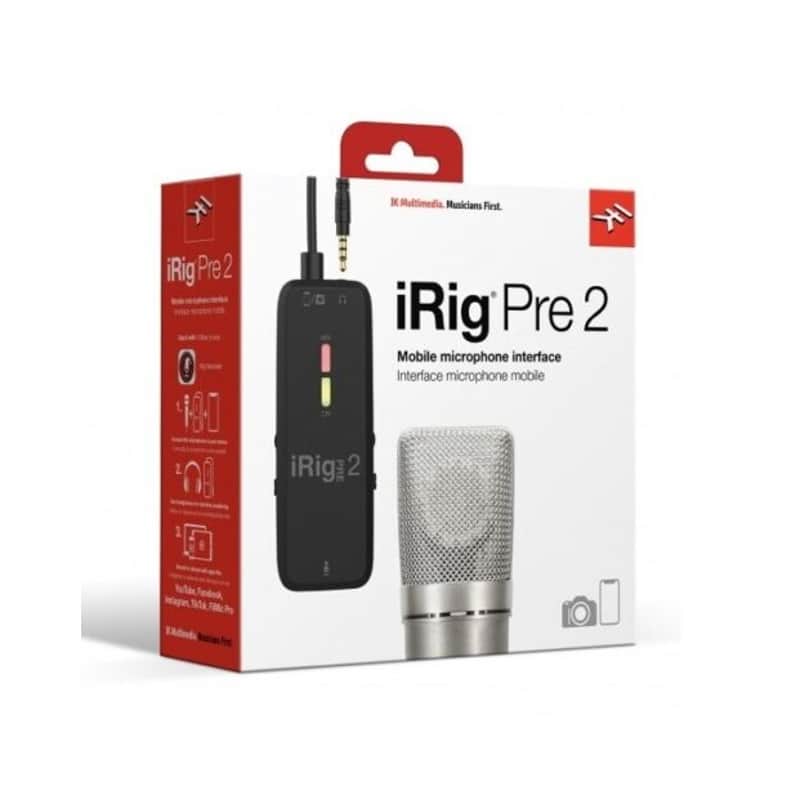 IK Multimedia iRig Pre 2 - Microphone Interface for Smartphones and Videocameras image 1