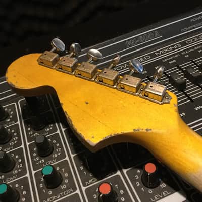 Relic Squier Mustang Electric Guitar Road Worn Surf Green by Nate's Relic Guitars image 8