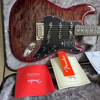 Fender American Ultra Stratocaster BRAND NEW Limited Edition FSR Umbra Burst Tiger Flame Top American Strat image 8