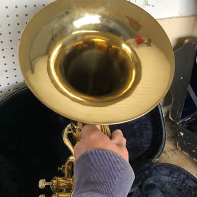 Conn Constellation Four Valve Baritone (euphonium) with Case and Mouthpiece - plays excellently image 11