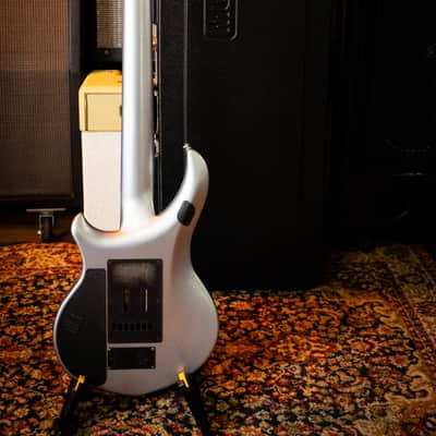 Ernie Ball Music Man John Petrucci Majesty 7 – 2015 – Silver Lining – Excellent Condition – Complete Case Candy – Signed Backplate image 15
