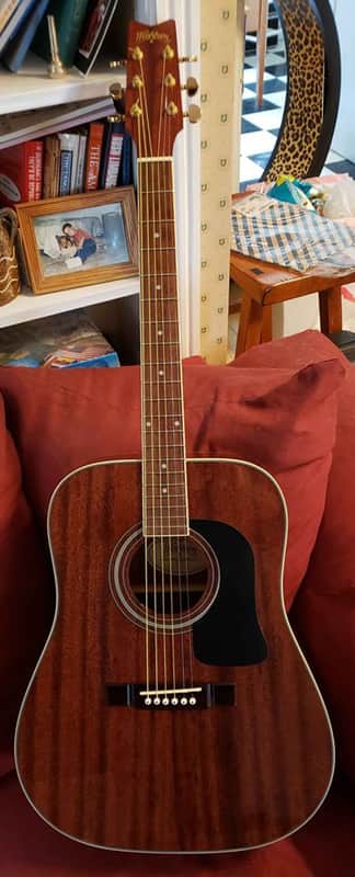 Washburn D100M / BR Mahogany Dreadnought Acoustic Guitar image 1