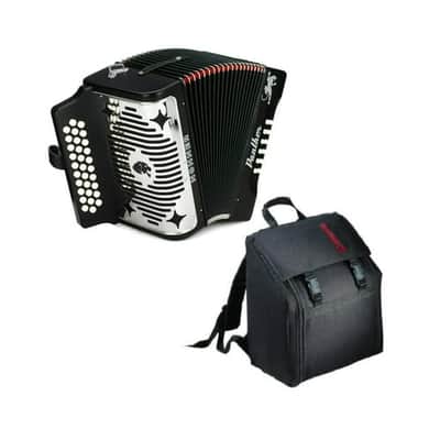 Hohner Accordion 3100FB Panther 3-Row Diatonic Accordion with Hohner AGB Gig Bag image 4