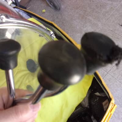 Crush Clear Acrylic Seamless 16" dia x 14" Floor Tom Drum with 3 x Legs Lot image 7