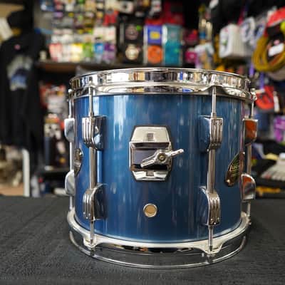 Ludwig Rocker Series 10" Tom - Deep Blue Wrap | 8x10" New Aquarian Drum Heads! image 2