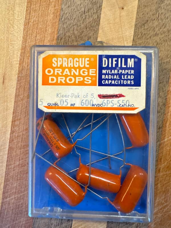 Sprague Orange Drop capacitors NOS - NOS 0.05 image 1