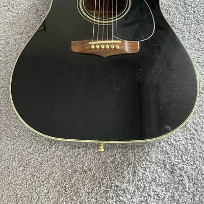 Fender La Brea California Series Black MIK Rare Vintage Acoustic Electric Guitar image 2