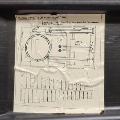 Musser Bell Kit with Practice Pad and Stand 1970's image 5