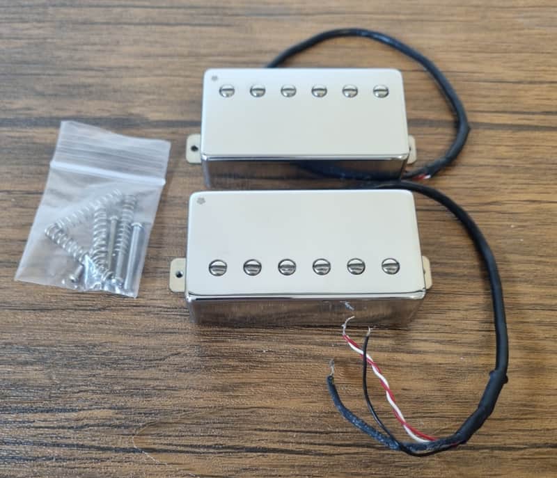 Strandberg HH Hot PAF Humbucker Pickups Set Chrome image 1
