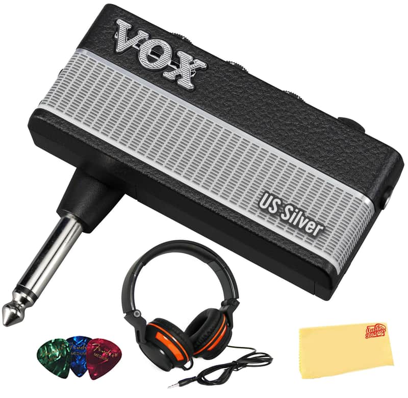 Vox AmPlug 3 Headphone Guitar Amplifier - US Silver w/ Headphones image 1
