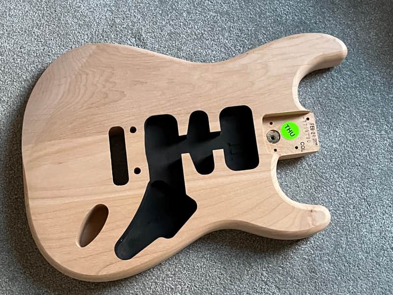 Fender American Professional Stratocaster guitar body alder unfinished image 1