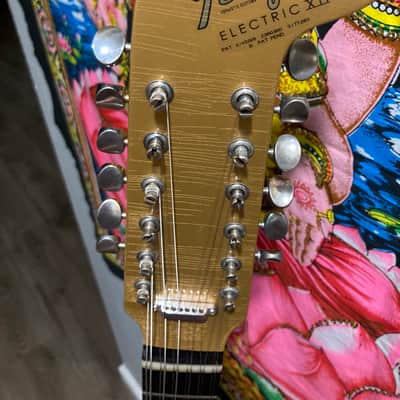 Feelgood 12 String Jazzmaster Electric XII Custom Build- Aztec Gold Nitro RELIC by Copacetic Customs image 21