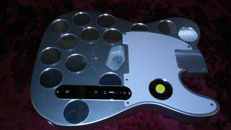 Syd Barrett Style Esquire Mirrored Silver Metallic image 1