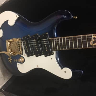 Mosrite Owned By Elaine Garton 1985's Blue One Of kind! Made By Semie Moseley Himself! image 3