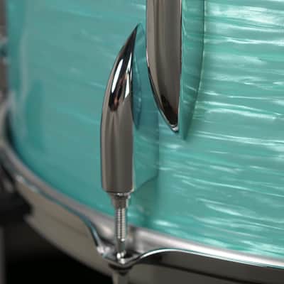 Sonor 6.5x14" Vintage Beech Snare Drum - California Blue image 7