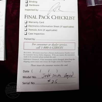 Gibson 2009 Jeff Beck 1954 Les Paul Oxblood Handsigned #25 of 50 image 21