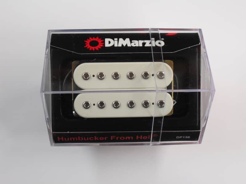 DiMarzio Regular Spaced Humbucker From Hell White W/Chrome Poles DP 156 image 1