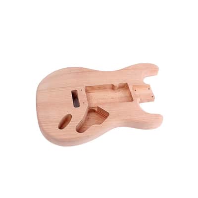 Unfinished Electric Guitar Body for Fender Stratocaster ST Guitar DIY Accessory Red Walnut Wood image 7
