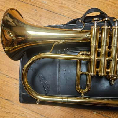 Getzen Eterna 895 Flugelhorn--Serviced, Leather Bag, Nice! image 12