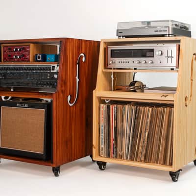 Munstre 14u COMRADE Sidecar - recording studio - angled workstation - rack gear - side car 10u 20u image 5