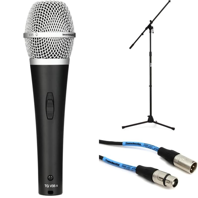 Beyerdynamic TG V35 S Supercardioid Dynamic Vocal Microphone with Stand and Cable image 1