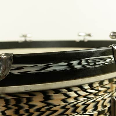 1960s Rogers 14x20 Black Onyx Pearl Bass Drum image 10