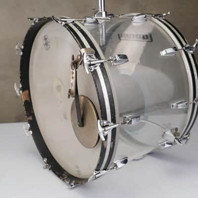 1976 Ludwig Vistalite Clear 5pc Drums #59091 image 6