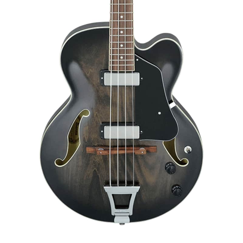 Ibanez AFB200-TKS Artcore 4 String RH Hollowbody Acoustic Bass Guitar-Transparent Black Sunburst image 1