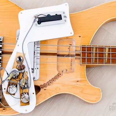 1979 Rickenbacker 4001 Vintage Neck Through Bass Mapleglo, 100% Original w/ Case image 16