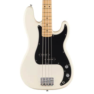 Fender Standard Precision Bass Guitar - Olympic White w/Maple FB image 1