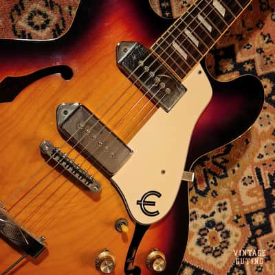 2001 Epiphone Casino Vintage Sunburst w/ Gigbag | Peerless Factory, MIK, Beatles Guitar image 9