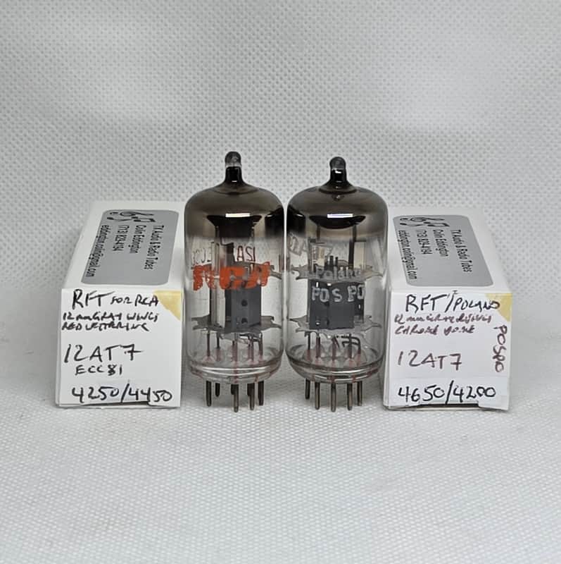 RFT Made For RCA 12AT7 Well Matched Pair (9.6%) NOS ECC81 image 1