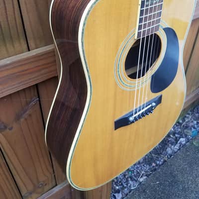 Early 70's Harmony Model  HM 400 Flattop Acoustic Guitar Martin D-41 Copy Nice Great Player & Sound image 3