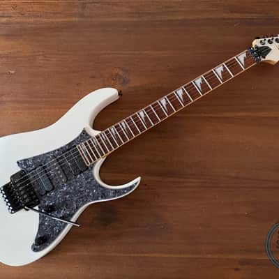 Ibanez RG350 DX Guitar, White, 2007, WIZZARD II NECK image 3