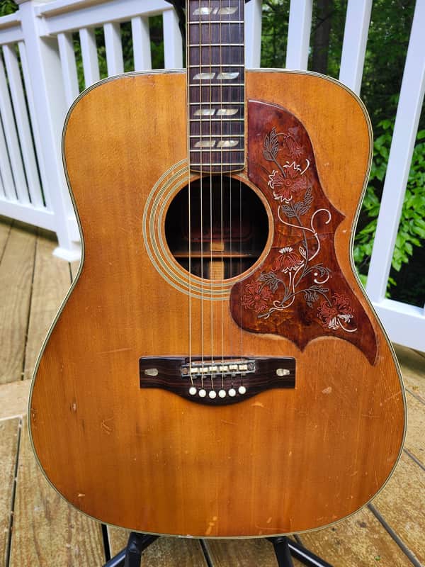 YAMAHA U2F 1970年木目（サペリ）リニューアル Thunder Road Guitars - 1970s Yamaha FG-300 w/Original Hard Shell