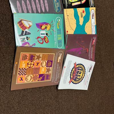 Lot of 7 Used Piano & Organ EZ Play Books including Jazz, Broadway, Folk, & More image 1