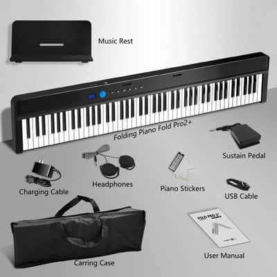 Longeye Fold Pro 2+ 88-Key Foldable Piano Keyboard – Brand New With Accessories image 2