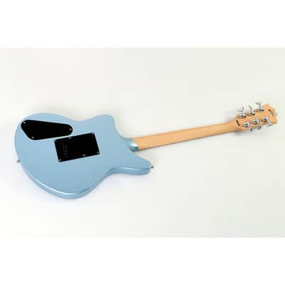D'Angelico Premier Series Bedford SH Limited-Edition Electric Guitar with Tremolo Regular Ice Blue Metallic image 2